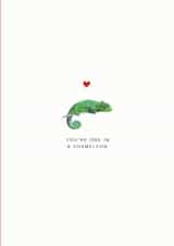 Punny Chameleon I Love You Card created by Sage Goodwin Illustrations