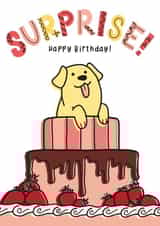 Surprise! Puppy Birthday Card created by Abigail Udell