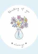 Thinking Of You Floral Vase Card created by Abigail Udell