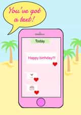 Love Island Birthday Text created by Cutie McHootie