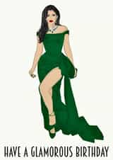 Glamorous Kylie Jenner Birthday Card created by Ipek Koztepe