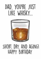 Funny Happy Birthday Dad Card created by Ain't It Fun