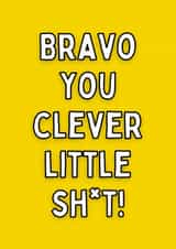 Bravo You Clever Little Sh*t Card created by Meg's Creative Outlet