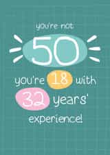 You're Not 50... Birthday Card created by Michelle Robyn