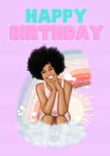 Black Woman Birthday Card created by Chic & Elite