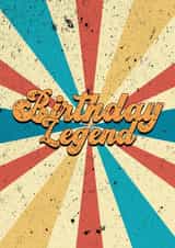 Vintage Birthday Legend Card created by For Cards Sake 