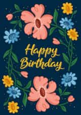 Birthday Flowers created by Harriet Alice Fox