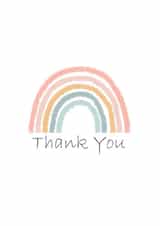 Pastel Rainbow Thank You Card created by The Mystery Scribe