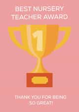 TEACHER AWARD CARD created by Party Piece Designs