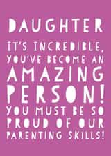 Proud of us, a daughters birthday created by Oh You Know Aaron