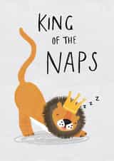 King of the Naps birthday card created by Kelsey  Collings 
