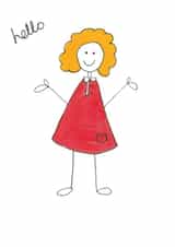 Hello card created by Chintzy Bunting