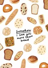Bread Love Card created by skeletondraw