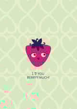 Lovely berry love card created by Nada Anis
