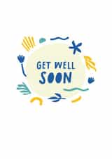 Get well soon abstract created by Karin van der Vegt