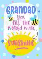 Grandad’s Birthday... the superstar that fills your world with sunshine created by Little Cat Creates