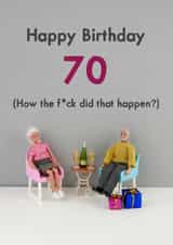 Happy Birthday 70 created by Bold & Bright Cards