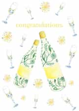 Pass the bubbly! Congratulations card created by Jen Winnett