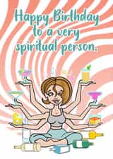 Happy Birthday to a very spiritual person. created by Studio Beastly.