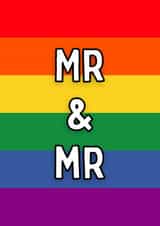 Mr & Mr Pride Card - Rainbow card created by Meg's Creative Outlet