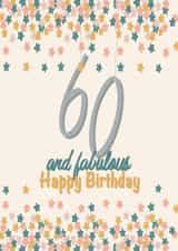 60 sixty years happy birthday created by Spring of colors
