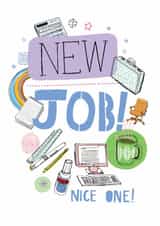 New job! Classic illustrated office created by Pencilface