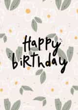 Happy Birthday Daisy Greeting Card created by Anja Richards Art