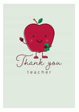 Apple for Teacher thank you card created by Designed By Lizzi
