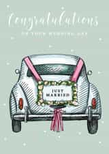 Wedding Just Married Card created by Creationery