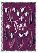 Thank Y ou Card // Snowdrops Design created by Kati Lacey Illustration