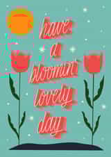 Bloomin' lovely birthday card created by Letters by Amy