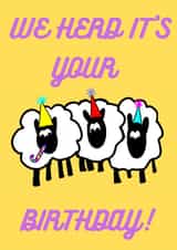 We Herd Its Your Birthday created by Pink Pineapple Prints