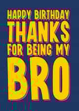 Heartfelt birthday card for Brother - Thank You created by Blind Faith