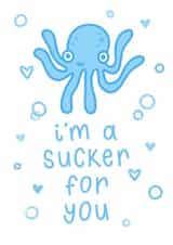 Cute Squid Love Card created by MOUSE CARDS