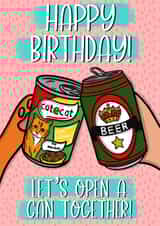 Funny Cat and Human Birthday Cheers created by Duck & Mustard