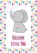 New Baby Welcome Little One Elephant Card created by Amy Walton