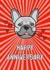 French Bulldog Anniversary Love created by Adam Regester