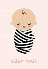 Sleep Thief, New Baby Card created by Paper Jungle