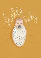 Hello Baby - New Baby Card created by Nicola Scott