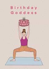Birthday Yoga Goddess Card created by Noura Mokhtar