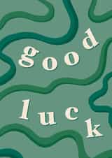 Green Ribbon Good Luck Card created by Esme Kelly