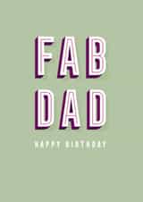 FAB DAD Birthday card created by Yay Days