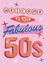 Fabulous 50s Birthday Card created by Jon Hall Design