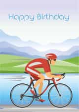 Cycle Racing Birthday Card created by Groves Design