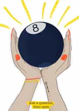 Magic eight encouragement ball created by Picoloco Studio