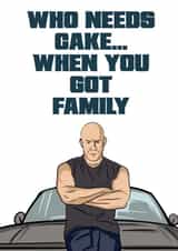 Fast and furious birthday cake meme created by Doublea