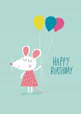 Birthday Balloons Mouse Card created by Sophie Crichton