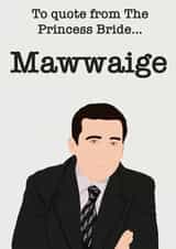 Mawwiage - Michael Scott wedding celebration card created by Jenks&Bébé