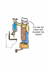 Who Blocked The Toilet? created by Drawed By Ross