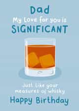 Whisky Birthday Card For Dad created by Fliss Muir